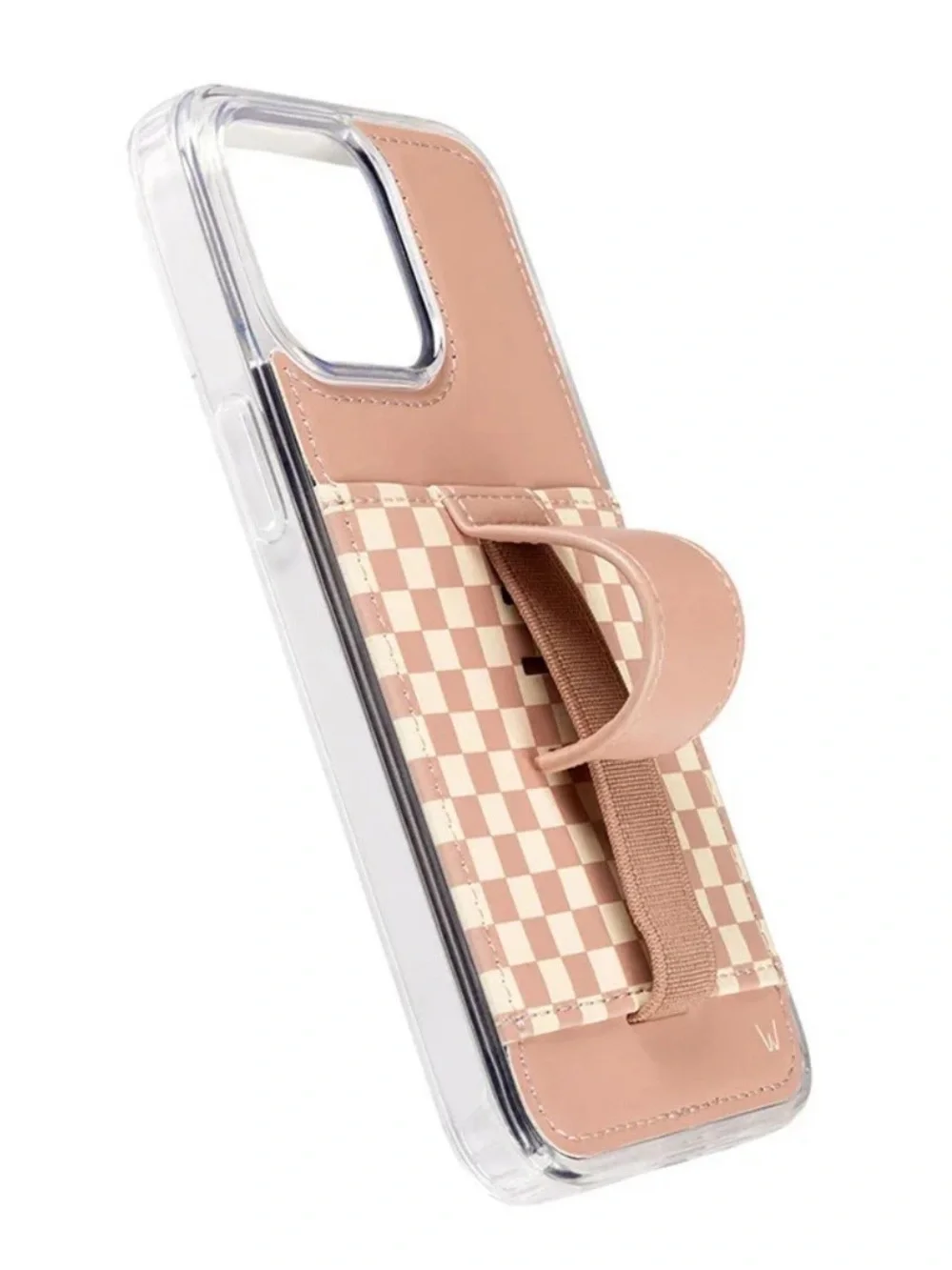 Walli Case “Blush Check” IPhone 13 Pro Max Pink Cream Check New Condition